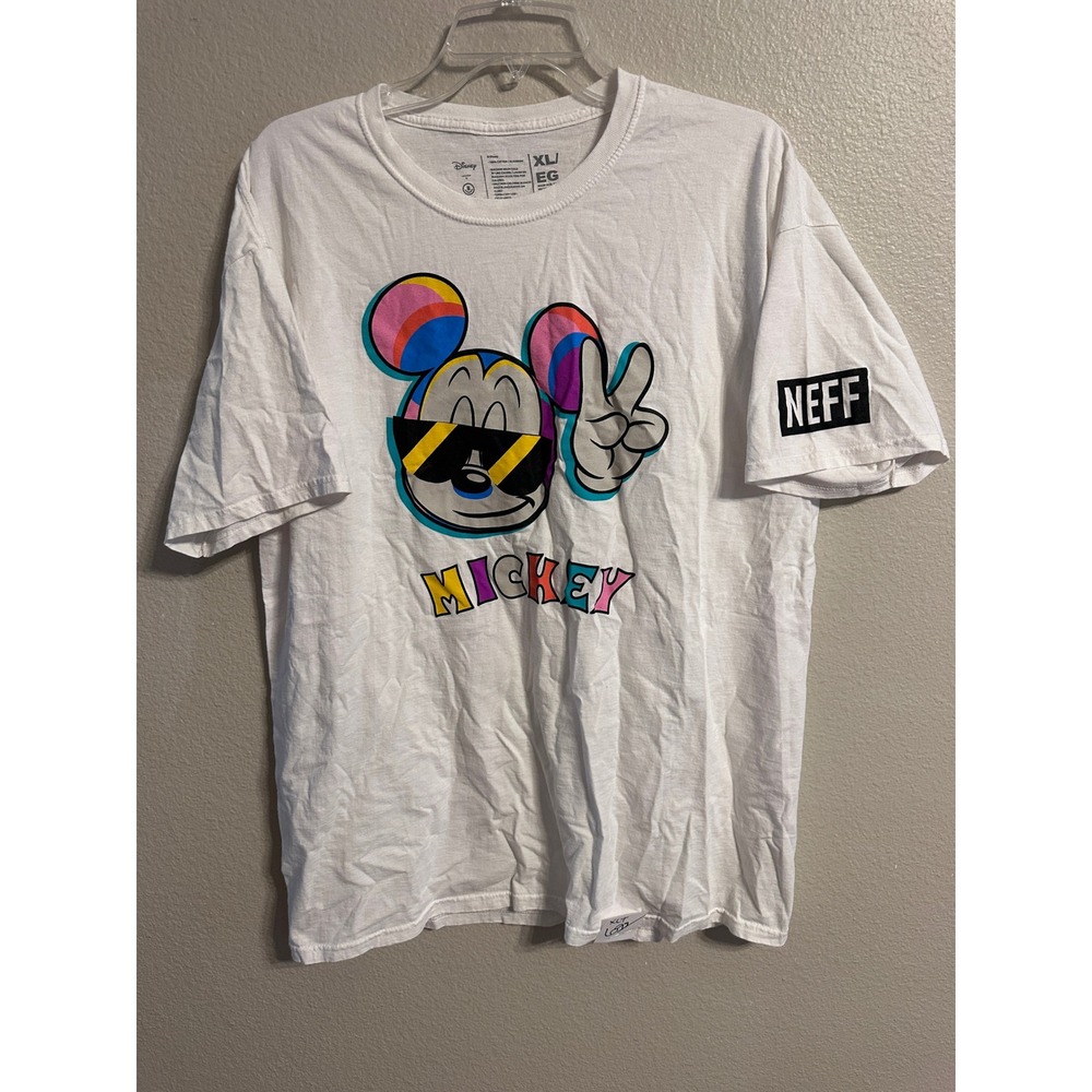 Disney Mickey Mouse NEFF Graphic T Shirt XL Mens Multicolor‎ Short Sleeve